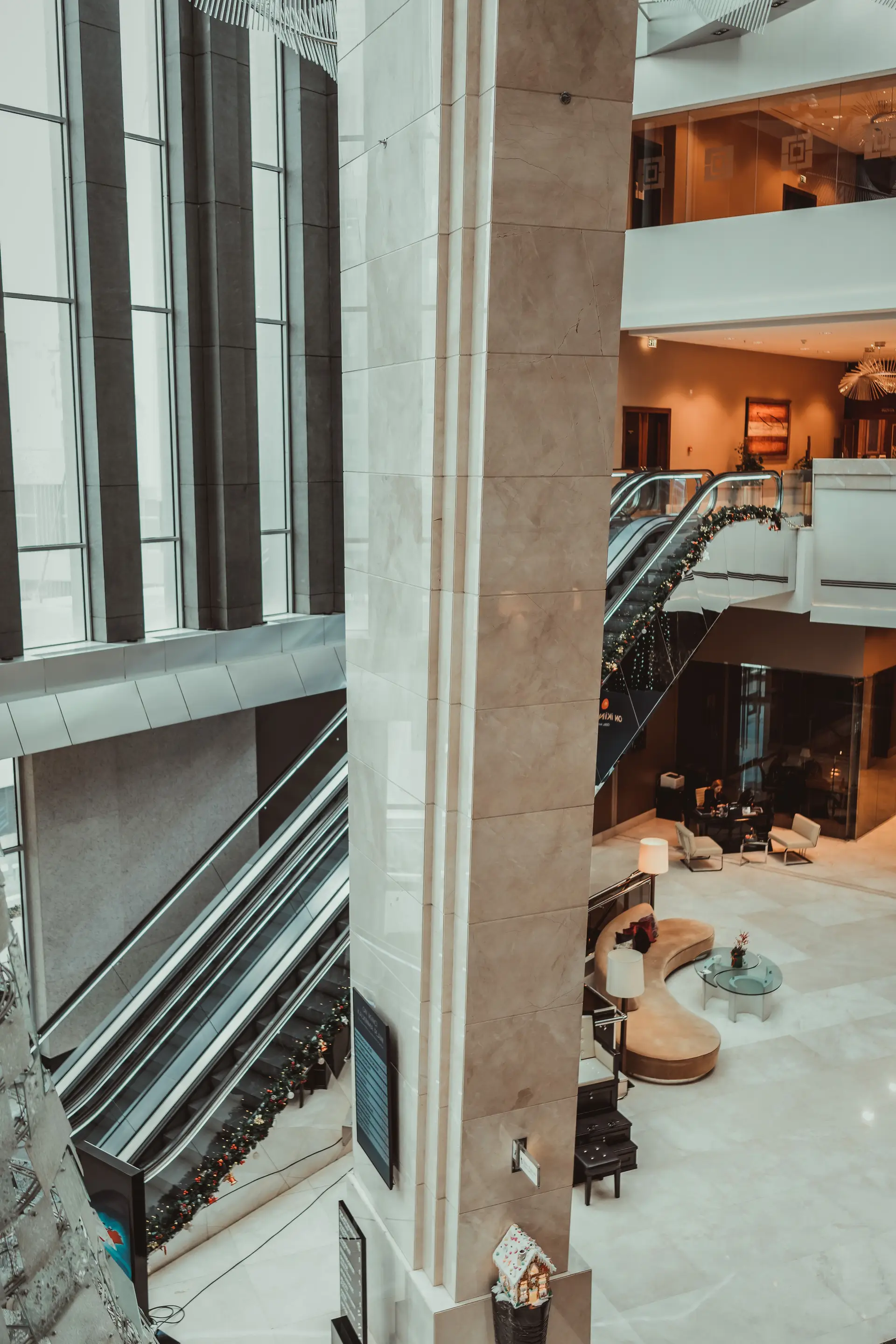 Luxury hotel lobby architecture
