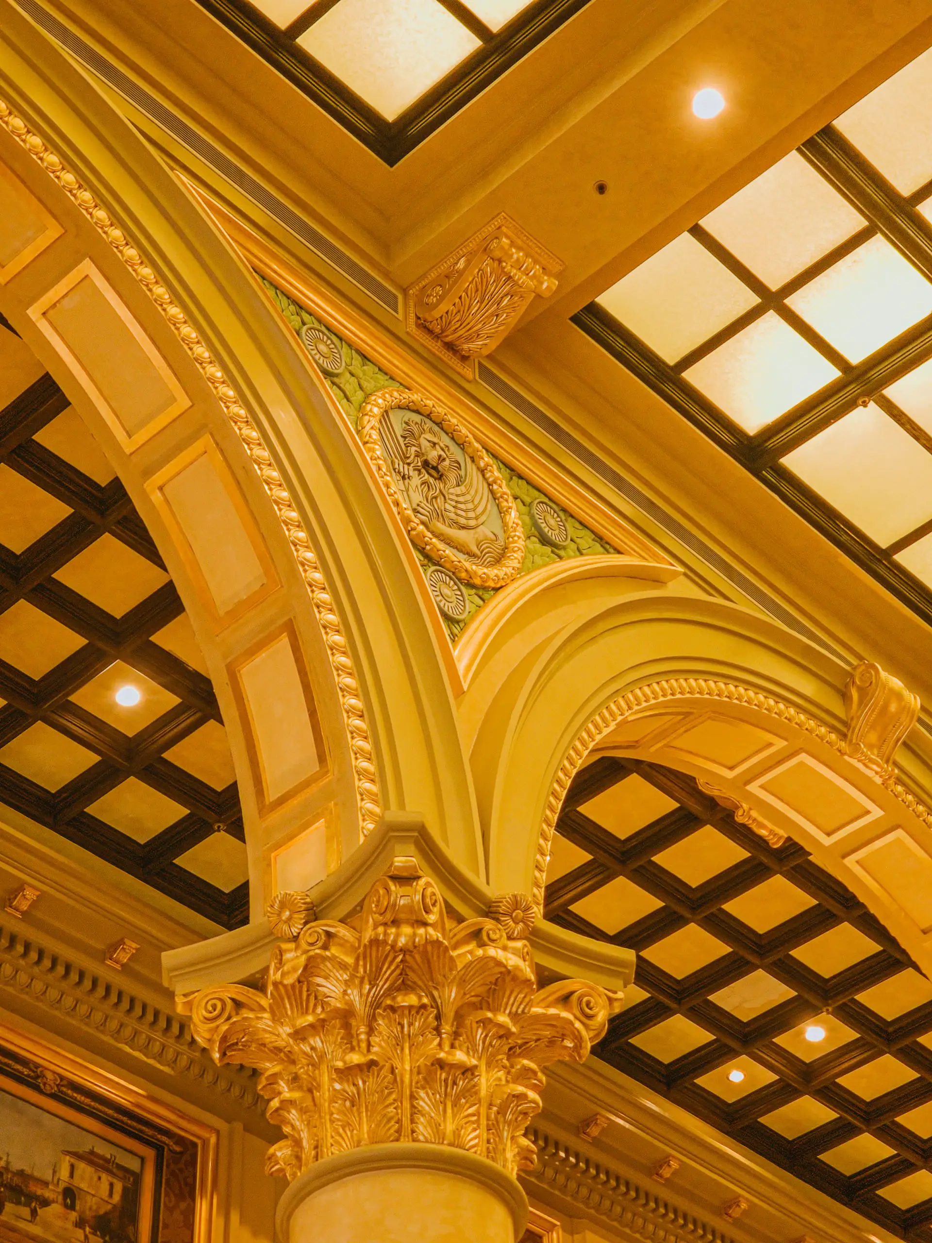 Casino interior ceiling
