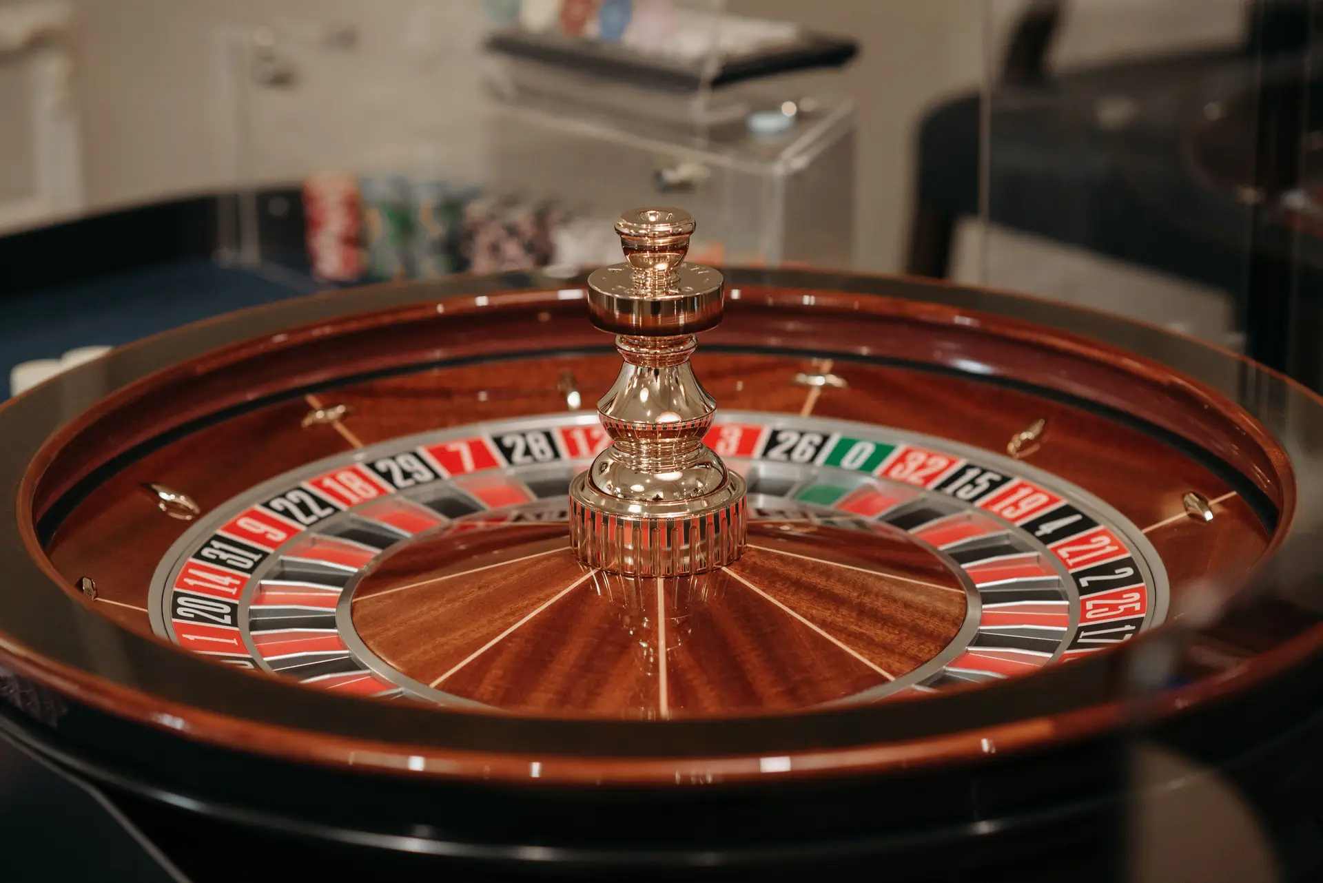 Roulette wheel detail
